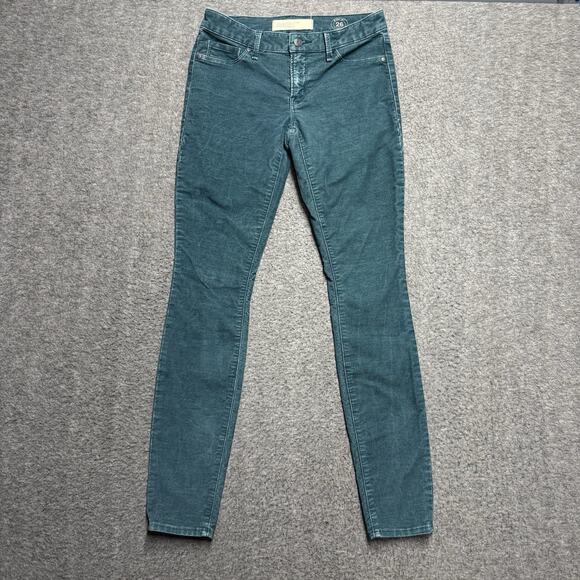 Marc By Marc Jacobs Stick Jeans Womens 28* (tag 26) Green Workwear Pants Velvet - Picture 1 of 8